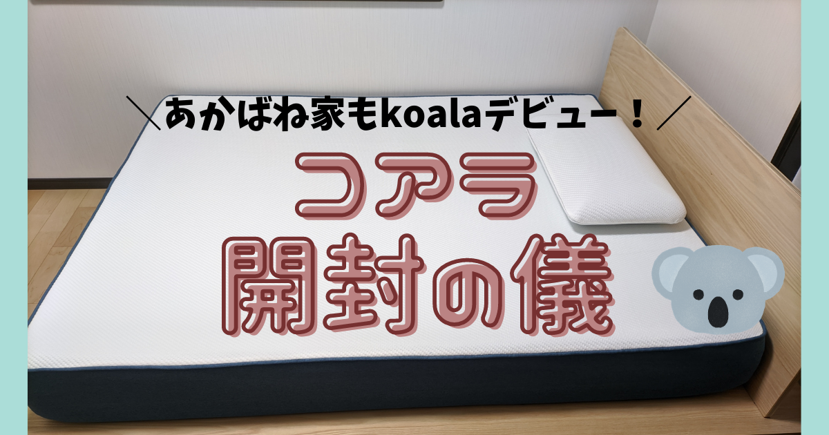 コアラマットレス・ベッドフレーム・ピロー開封の儀